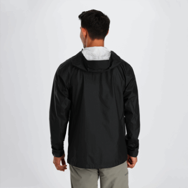 Chaqueta De Helio Ascentshell Para Hombres De Investigación Al Aire Libre Negra