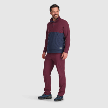 Outdoor Research Hombres Trail Mix Snap Pullover Ii Kalamata/naval Blue