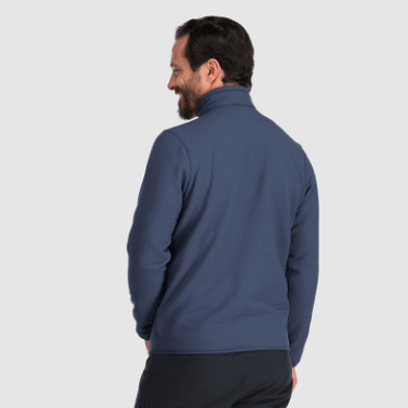 Chaqueta De Forro Polar Vigor Plus Para Hombre De Investigación Al Aire Libre Azul Marino