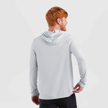 Outdoor Research Men's Activeice Spectrum Sun Sudadera Con Capucha Gris Titanio
