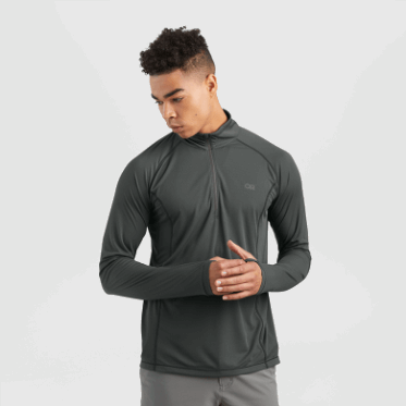 Outdoor Research Men's Eco Quarter Zip Storm
