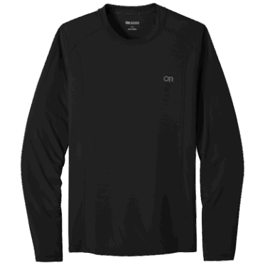 Camiseta De Manga Larga Eco Para Hombre De Investigación Al Aire Libre Negra