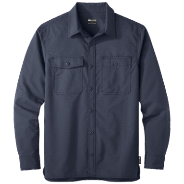 Outdoor Research Chehalis Manga Larga Para Hombre Camisa De Trabajo Azul Marino