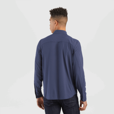 Outdoor Research Hombre Astroman L/s Sun Shirt Azul Marino
