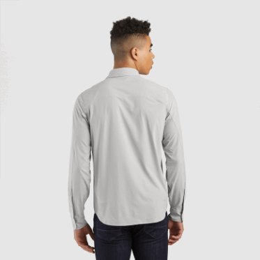 Outdoor Research Astroman Manga Larga Para Hombre Pebble