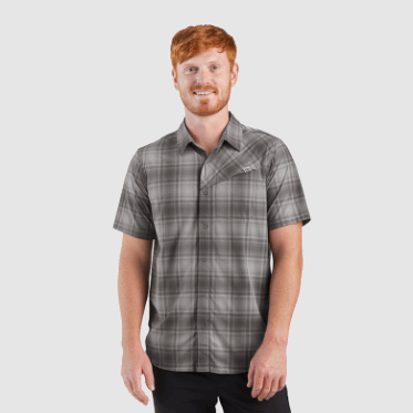Outdoor Research Hombre Astroman S/s Sun Shirt Storm Plaid