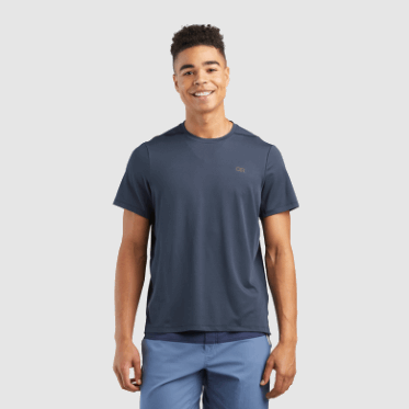 Camiseta De Hombre Outdoor Research Activeice Spectrum Sun Gris Titanio