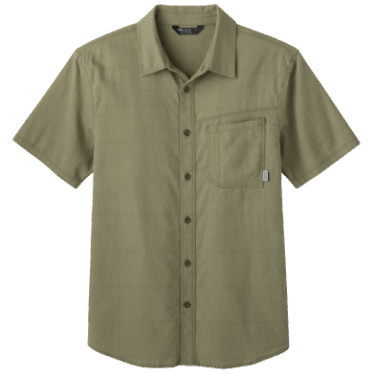 Pedernal De La Camisa Weisse De Los Hombres De La Investigación Al Aire Libre