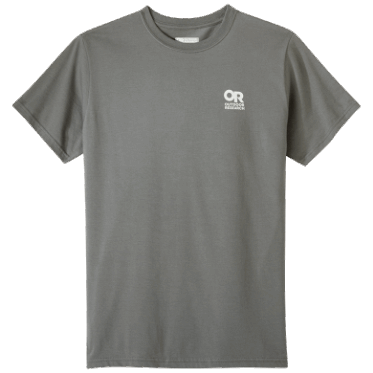 Camiseta Con Logo En El Pecho De Bloqueo De Investigación Al Aire Libre Carbón/blanco