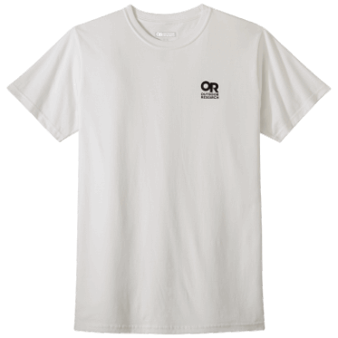 Camiseta Con Logo En El Pecho De Bloqueo De Investigación Al Aire Libre Blanco/negro