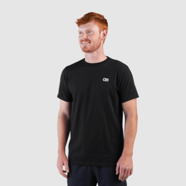 Camiseta Con Logo En La Espalda De Lockup De Outdoor Research Negro/blanco