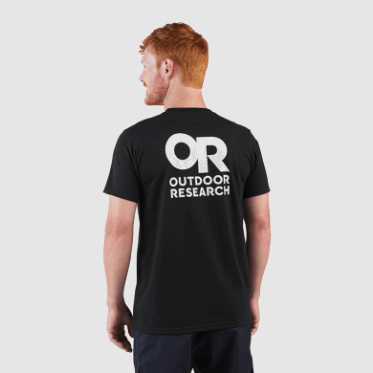 Camiseta Con Logo En La Espalda De Lockup De Outdoor Research Negro/blanco