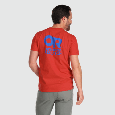 Camiseta Con Logo En La Parte Posterior De Lockup De Investigación Al Aire Libre Arándano