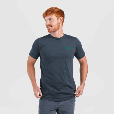 Camiseta Con Logo En La Espalda De Lockup De Investigación Al Aire Libre Azul Marino/brote