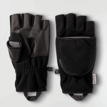 Pinza De Investigación Al Aire Libre Más Guantes Convertibles Negro