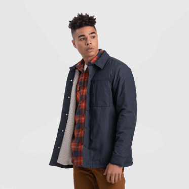 Chaqueta De Trabajo Con Forro Para Hombre De Investigación Al Aire Libre Azul Marino