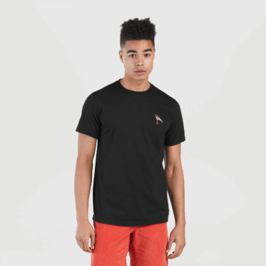 Camiseta De Hombre De Investigación Al Aire Libre Con Agarre Negro