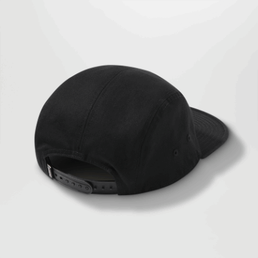 Gorra Negra De 5 Paneles Con Agarre Para Investigación Al Aire Libre