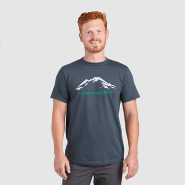 Camiseta Mt Baker Para Hombre De Investigación Al Aire Libre Azul Marino