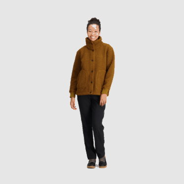 Chaqueta De Camionero De Sherpa Juneau Para Mujer De Investigación Al Aire Libre Tapenade Special