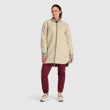Outdoor Research Abrigo De Lana Sherpa Juneau Para Mujer Niebla Especial