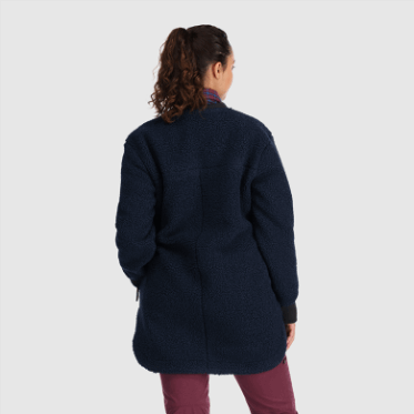 Outdoor Research Abrigo Polar Sherpa Juneau Para Mujer Azul Marino