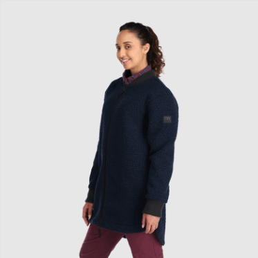 Outdoor Research Abrigo Polar Sherpa Juneau Para Mujer Azul Marino