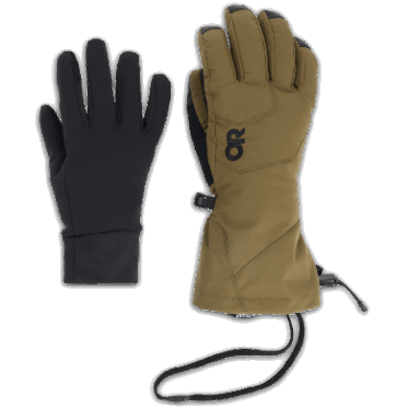 Guantes 3 En 1 De Adrenalina Para Mujer De Investigación Al Aire Libre Negros