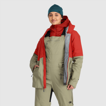 Chaqueta De Mujer Outdoor Research Hemispheres Ii Gore-tex® Cranberry/flint