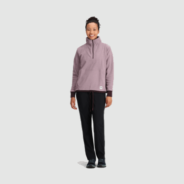 Outdoor Research - Jersey Con Cierre De Cuarto De Mezcla De Frutos Secos Para Mujer, Polilla