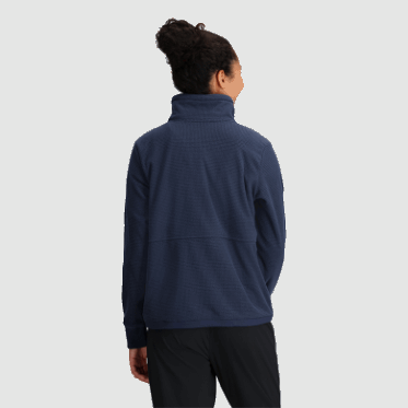 Outdoor Research Jersey Con Cremallera De Un Cuarto De Mezcla De Frutos Secos Para Mujer Azul Marino