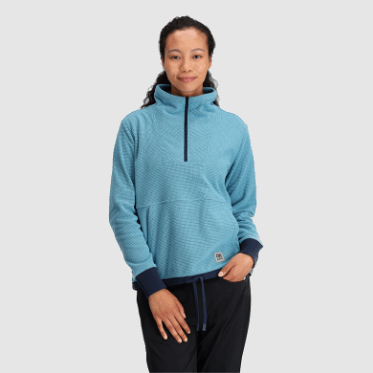 Outdoor Research Jersey Mineral Con Cremallera De Un Cuarto De Mezcla De Frutos Secos Para Mujer