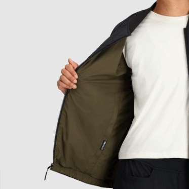 Outdoor Research Bomber Reversible De Mujer Shadow Negro/loden
