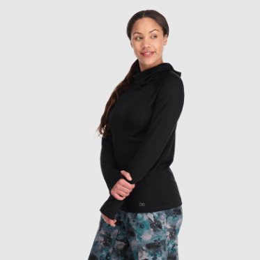 Outdoor Research Mujer Alpine Onset Merino 150 Sudadera Con Capucha Negro