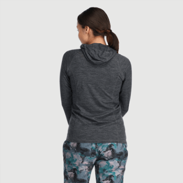 Outdoor Research Mujer Alpine Onset Merino 150 Sudadera Con Capucha Carbón Jaspeado