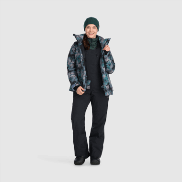 Baberos De Mujer Snowcrew De Investigación Al Aire Libre Negro