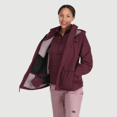 Chaqueta De Mujer Juerguista De Snowcrew De Investigación Al Aire Libre Kalamata
