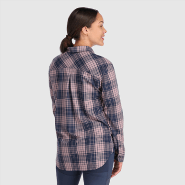 Camisa De Franela Kulshan Para Mujer De Investigación Al Aire Libre A Cuadros Polilla