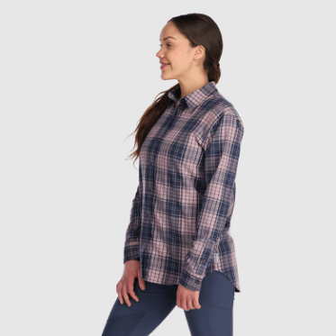 Camisa De Franela Kulshan Para Mujer De Investigación Al Aire Libre A Cuadros Polilla