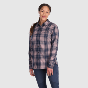 Camisa De Franela Kulshan Para Mujer De Investigación Al Aire Libre A Cuadros Polilla