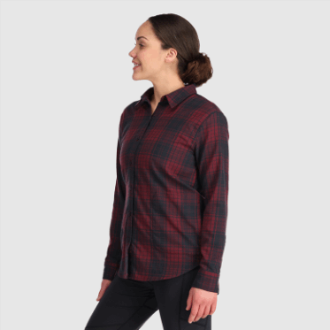 Camisa De Franela Kulshan Para Mujer De Investigación Al Aire Libre A Cuadros Kalamata