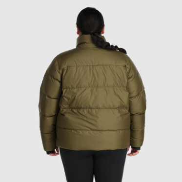 Chaqueta De Plumón Con Frente Frío Para Mujer De Investigación Al Aire Libre-plus Loden