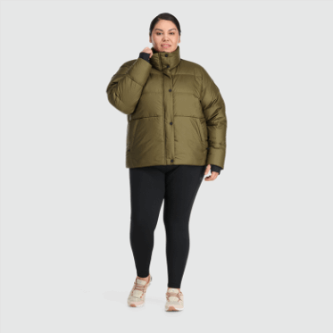 Chaqueta De Plumón Con Frente Frío Para Mujer De Investigación Al Aire Libre-plus Loden