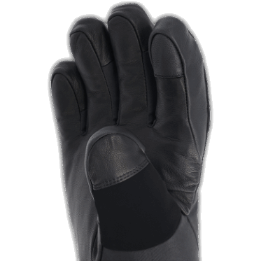 Guantes De Gore-tex Calefaccionados Para Investigación Al Aire Libre, Negros