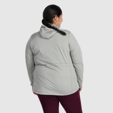Outdoor Research Melody Sudadera Con Capucha Y Cremallera Completa Para Mujer, Además De Peltre Claro Jaspeado