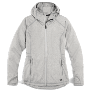 Outdoor Research Melody Sudadera Con Capucha Y Cremallera Completa Para Mujer, Además De Peltre Claro Jaspeado