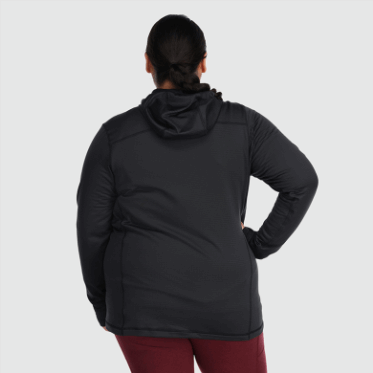 Outdoor Research Vigor Mujer Cremallera Completa Sudadera Con Capucha-plus Negro