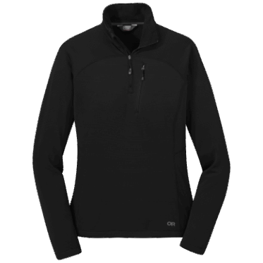Investigación Al Aire Libre Para Mujer Vigor Half Zip-Plus Negro