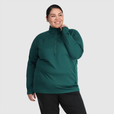 Investigación Al Aire Libre Vigor De Las Mujeres Medio Zip-plus Treeline