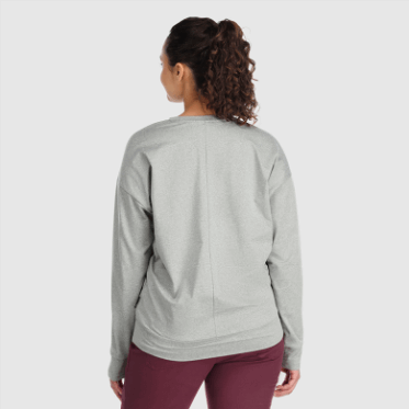 Outdoor Research Mujer Melody Manga Larga Peltre Claro Jaspeado